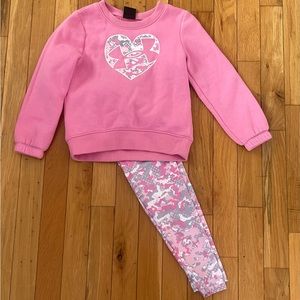 Toddler girl Under Armour Sweatshirt legging set